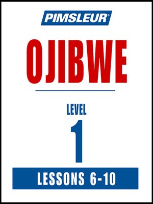 cover image of Ojibwe Level 1 Lesson 06-10
